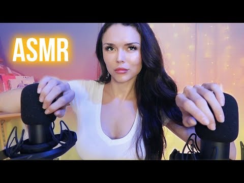 ASMR // Relaxing Mic Scratching with an Ear to Ear Whispered Ramble