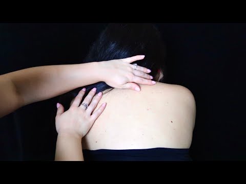 ASMR | Relaxing Light Touch Back Massage | Hair Brushing, Hair Pampering, Back Tracing |
