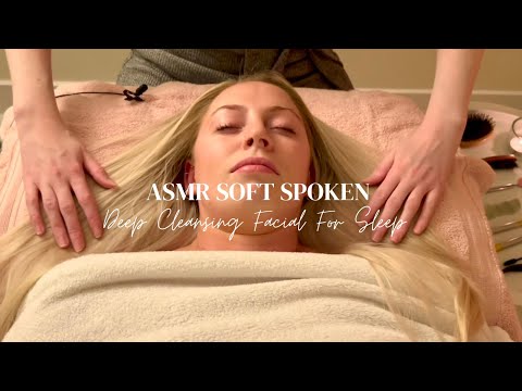 ASMR Soft Spoken Spa Facial on Becca to fall asleep to | Facial Rollers, Skin Peel & Scalp Massage.