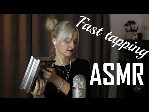 ASMR Tapping Sleep Hypnosis Relaxation Binaural Ear to Ear Sound Whisper Soft Spoken  FAST Tapping