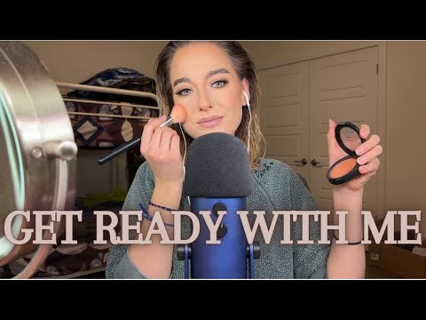 ASMR ✨ GRWM; I finally moved (whispering, tapping, lid sounds, etc.)