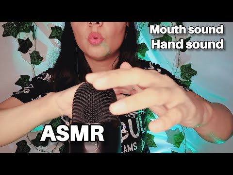 asmr ♡ Fast and aggressive Hand sounds and sensitive mouth sounds 👄+ Hand movements , No talking 💫🌙💕