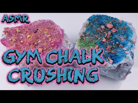 ASMR Satisfying Gym Chalk Crushing Covered In Thick Paste - Relaxing ASMR Sleep