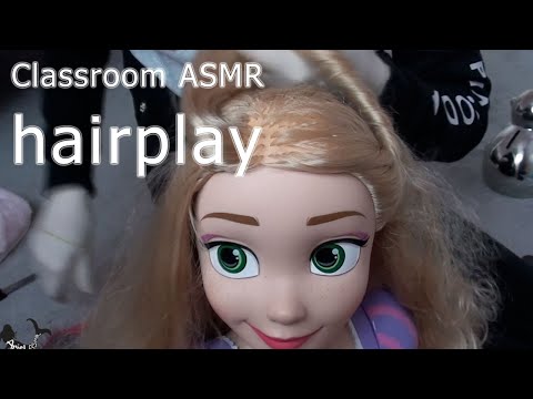Girl at the back of the classroom plays with your hair - ASMR