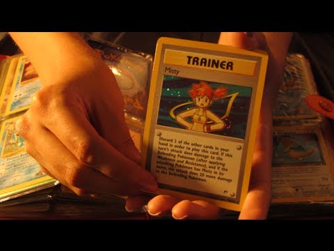 ASMR. New Pokemon Card Collection & Sorting (Crinkling, Tapping, Scratching, Ear to Ear Whisper)