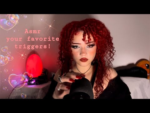 ASMR your favorite triggers in one video || layered mouth sounds,rings,bug searching,energy rain