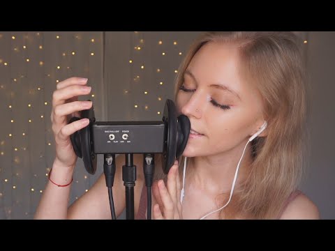 ASMR | Super up close breathy, blowing mouth sounds | 3Dio