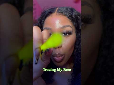 Tracing My Own Face #asmr