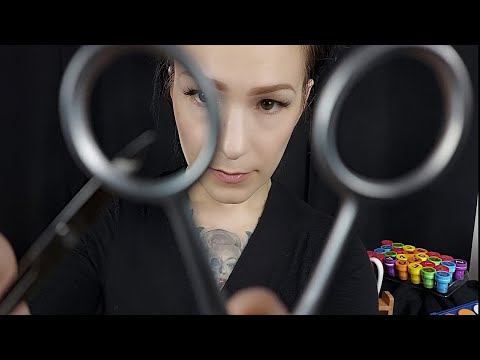 ASMR * Pointless Examination with different Scissors and Crinkle Pencil - no talking - *