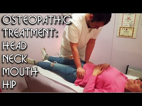 💆 Osteopathic treatment: Head, Neck, Mouth, Hip and Lower Back - ASMR video