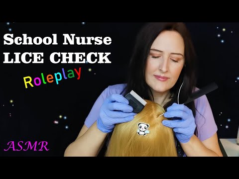 ASMR Lice Check with School Nurse (Whispered)