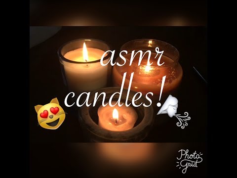 ASMR- relaxing candle lighting+smoke play😍