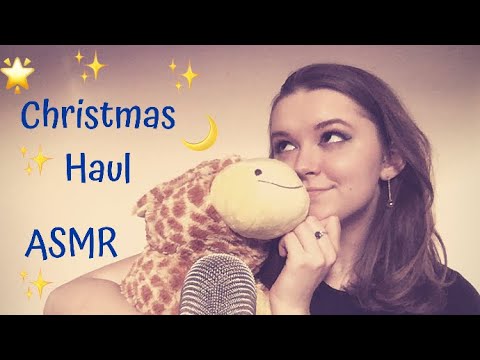 ASMR WHAT I GOT FOR CHRISTMAS~ Christmas Haul 2019/Cozy Whispered Ramble for Sleep ❤️💫