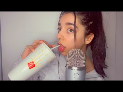 ASMR | INTENSE DRINKING MOUTH SOUNDS NO TALKING (Gulps, Slurps, Mouth tingles) 🥤💖