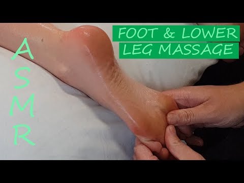 [ASMR] New Foot & Lower Leg Massage [No Talking][No Music]