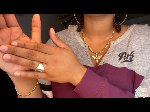 ASMR- Hand Sounds + Mouth Sounds (HAND MOVEMENTS, INAUDIBLE WHISPERING) 😴💖