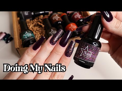 ASMR | Doing My Nails🔮(Whispered Voiceover Ft. Nail Reserve)