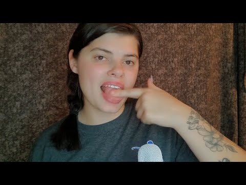 ASMR~ Spit Painting, Mouth Sounds, Hand Movements