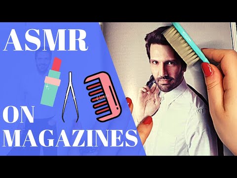 Dergiye Ruj & Saç Tarama & Cımbız | ASMR TÜRKÇE | Hair Combing & Tweezing & Lipstick on Magazine