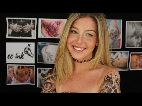 ASMR Tattoo Shop Consultation Sketching Roleplay 2