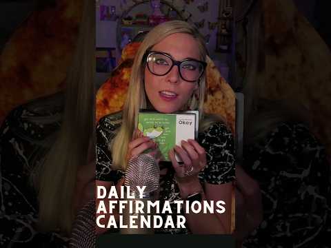 Daily Affirmations Calendar #asmr #relaxing #twitch #asmrsounds #tingles #youtubeshorts #relaxation