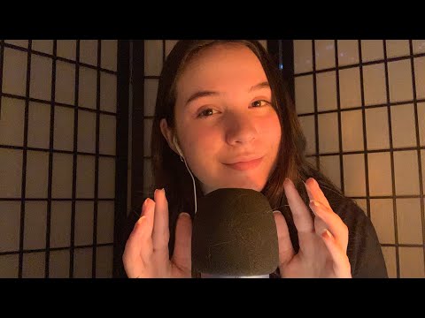 ASMR Sticky Tapping on Mic (Taped Fingers)