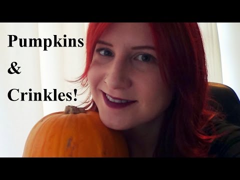 Pumpkins and Crinkles! Whispered ASMR / Tapping.