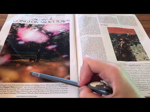 ASMR | Magazine Flip Through | Page Turning, Letter Tracing, Soft Up Close Whispering 😴