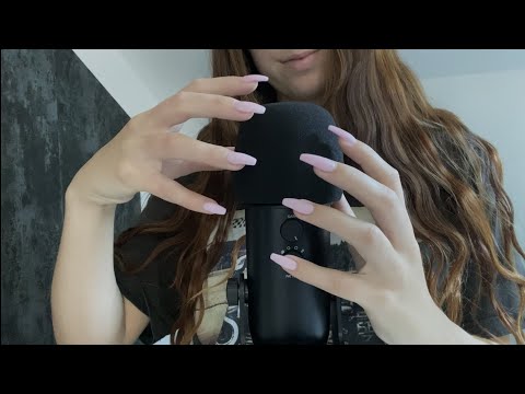 ASMR | MIC SCRATCHING and TAPPING with COVER, MOUTH SOUNDS - NO TALKING🤯