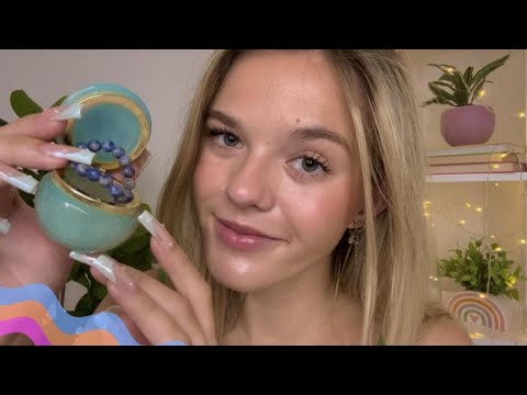 ASMR Tingly Trinkets Show N' Tell 🦋🍊💓 (over explaining + triggers)
