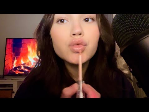 ASMR - FAST AND AGGRESSIVE LIPGLOSS & MOUTH SOUNDS