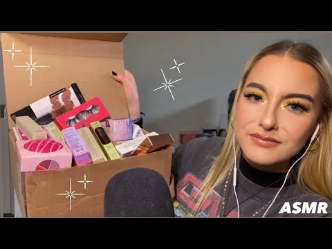 ASMR | a huge make up haul gifted from a subscriber