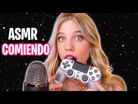 ASMR COMIENDO MI MANDO DE LA PLAY 🎮 Comestible (Mouth Sounds)