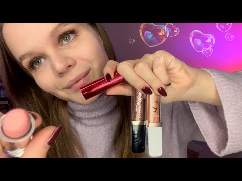 Asmr | Lipgloss Application on Me and You💄 Very Wet UpClosed Mouth Sound