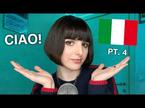 ASMR Teaching You Basic Italian 🇮🇹 (Ti Insegno le Basi dell’Italiano) PT. 4