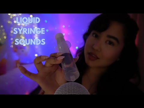 ASMR | 21 mins of water assortment sounds coming from a syringe for sleep💤 (No talking, 100% tingly)
