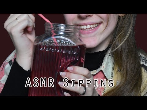 ASMR ♥ Sipping on my Lemonade ♥ (Bubbles, Slurping, Sipping, etc.)