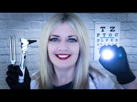 ASMR Detailed Ear, Nose & Throat Exam (ENT) & Eye Exam - Realistic Medical RP - Personal Attention