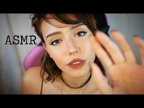 ASMR - Up-Close Hypnotic Tk Sk Trigger Words with Hand Movements