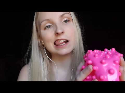 ASMR Pink Spike Ball - Squishy Sounds - 💤[ACTUALLY RELAXING AF]💤