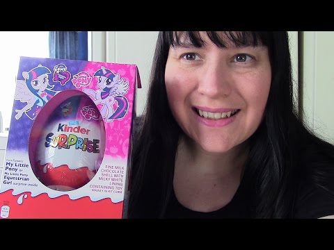 ASMR - Unboxing a Giant Kinder Surprise! *My Little Pony* Tapping sounds / Ramble