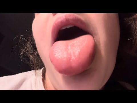 ASMR lens licking 👅 and a lollipop 🍭 wet mouth sounds & breathing sounds