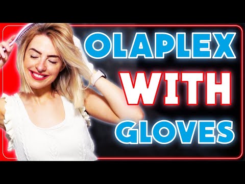 [ASMR] Styling hair Sounds | Applying OLAPLEX with gloves !!