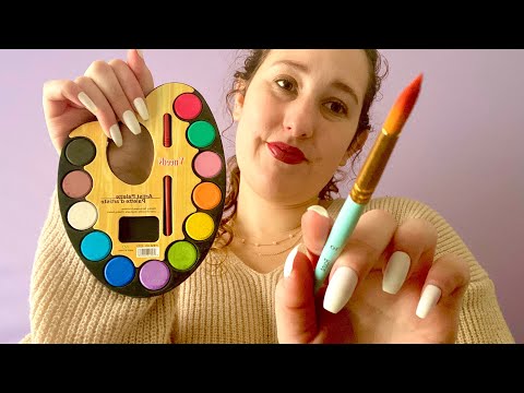 ASMR Painting You Face 🖌 Brush Sounds 🖌 Super Relaxing
