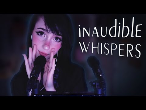 ASMR ☾ inaudible Whispering for a deep sleep ☁️ Ear to Ear close whispers & hand movements 💜