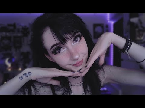 asmr ☾ updated e-girl makeup tutorial I guess 🙆🏻‍♀️ w/ EYEVOS contacts #ad ✨