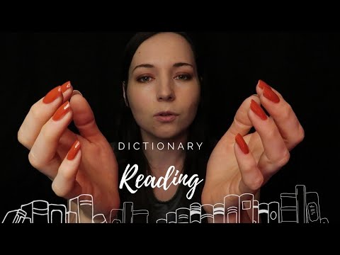 ASMR Relaxing Dictionary Word Reading ⭐ Soft Spoken ⭐Hand Movements