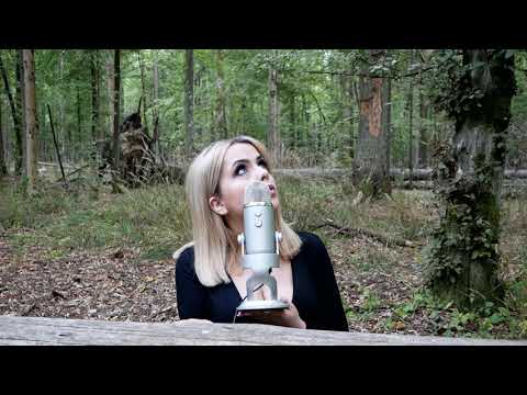 ASMR Outdoors! First movie, forest sound, nature sound, (mouth sounds)💤