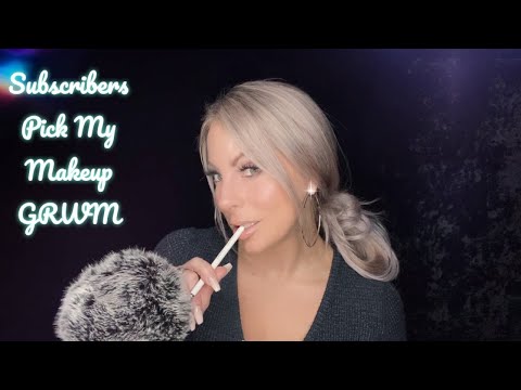 ASMR- My Subscribers Picked My Makeup 💄 | Whispered Get Ready With Me