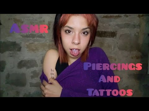 ASMR ◇ Showing my piercings/tattoos 💫